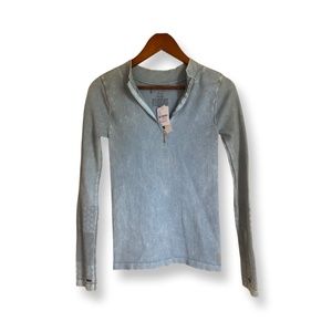 Free People Movement Women’s Light Blue Top Size M/L